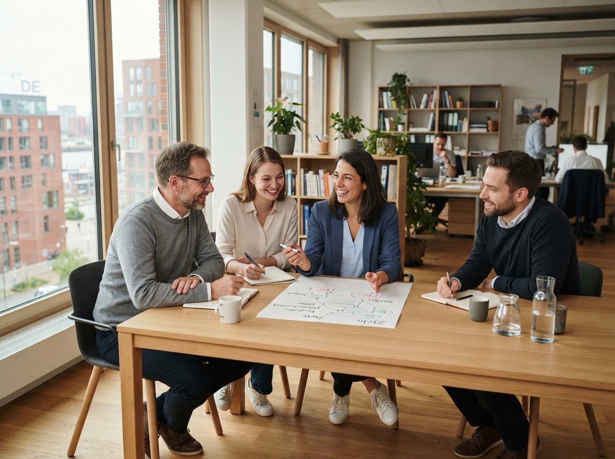 Arven Trust Analystenteam bei der Überprüfung datenbasierter Marktmodelle